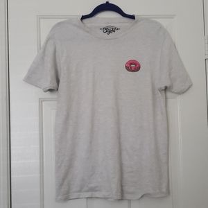 Very Light Grey T-shirt with Donut design